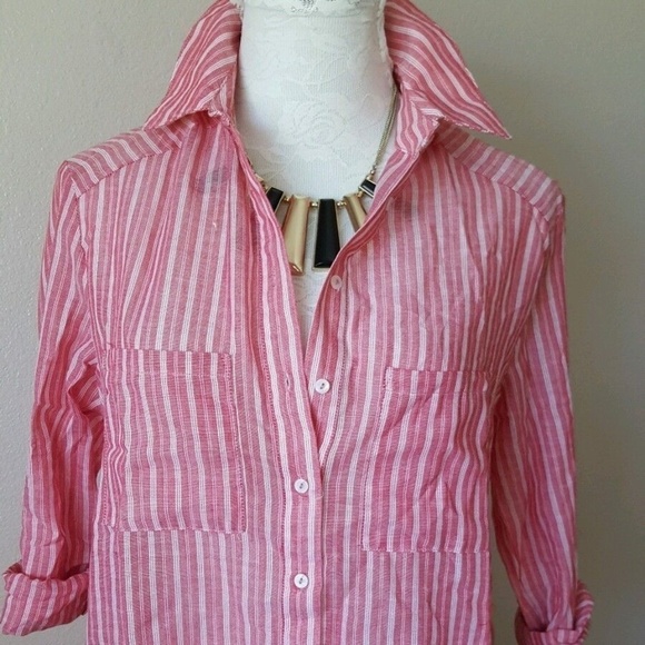 NEW Ace Delivery Stripe Button Down Shirt - Picture 4 of 6